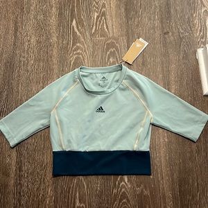 NWT Adidas cropped workout shirt